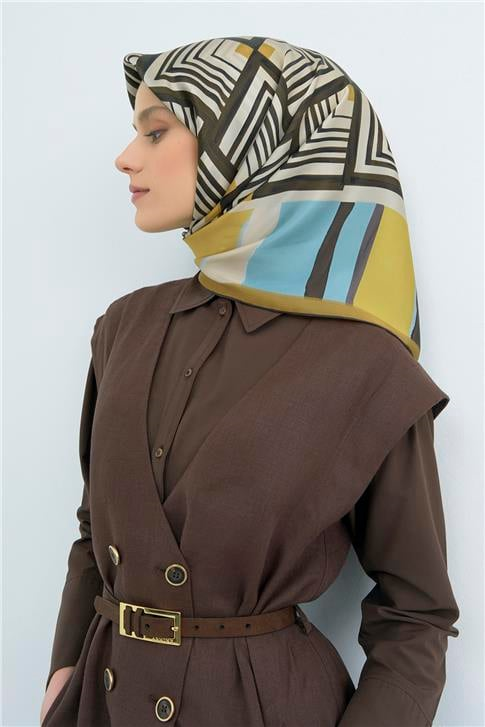 Armine  Saf İpek Twill Eşarp 9534D 81