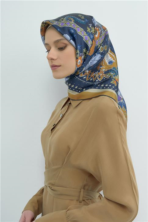 Armine  Saf İpek Twill Eşarp 9535D 02