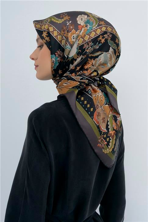 Armine  Saf İpek Twill Eşarp 9535D 04