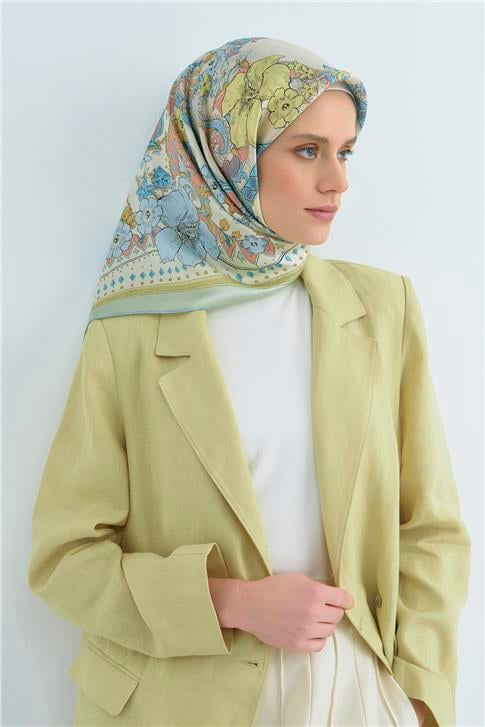 Armine  Saf İpek Twill Eşarp 9535D 84