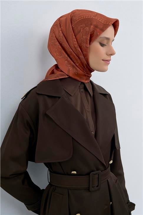 Armine  Saf İpek Twill Eşarp 9537D 34