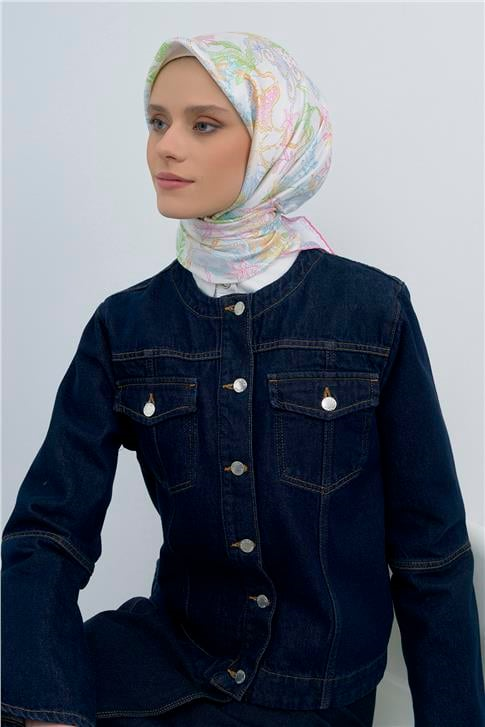 Armine  Saf İpek Twill Eşarp 9545D 01