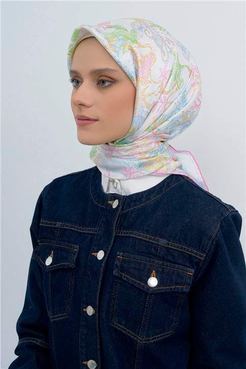 Armine  Saf İpek Twill Eşarp 9545D 01