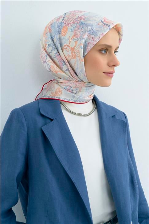Armine  Saf İpek Twill Eşarp 9545D 04