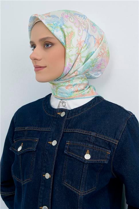 Armine  Saf İpek Twill Eşarp 9545D 84