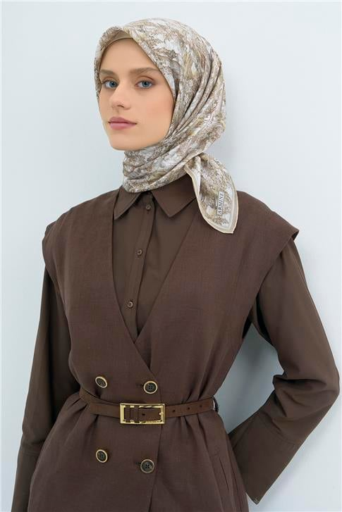 Armine  Saf İpek Twill Eşarp 9546D 80