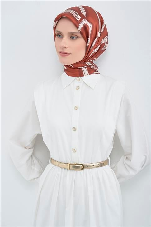 Armine  Saf İpek Twill Eşarp 9547D 04