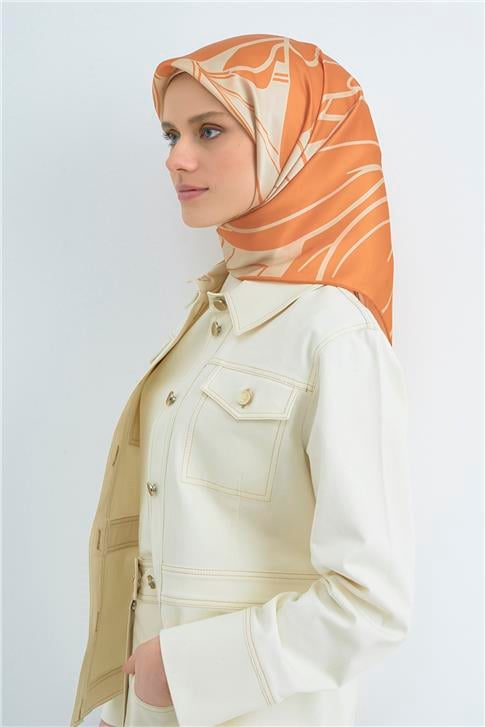 Armine  Saf İpek Twill Eşarp 9553D 85