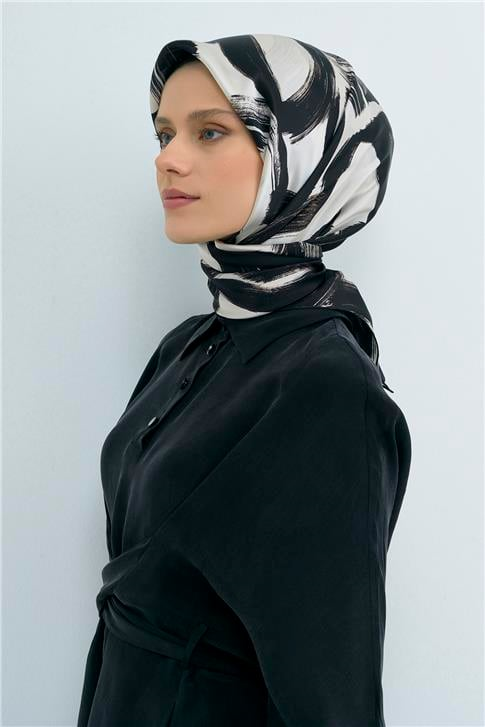 Armine  Saf İpek Twill Eşarp 9555D 01