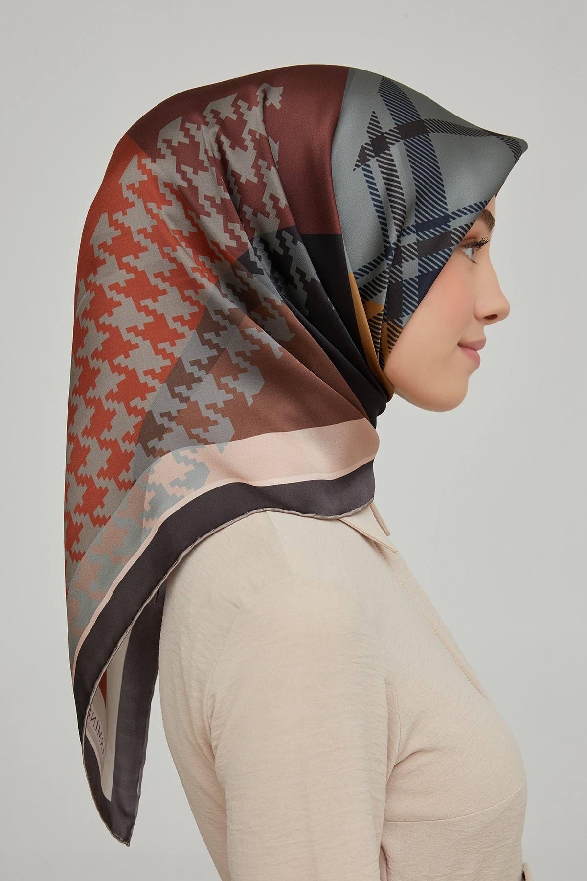 Armine 2021-2022 Sonbahar Kış Sezonu Twill İpek Eşarp Modelleri 8620D-09
