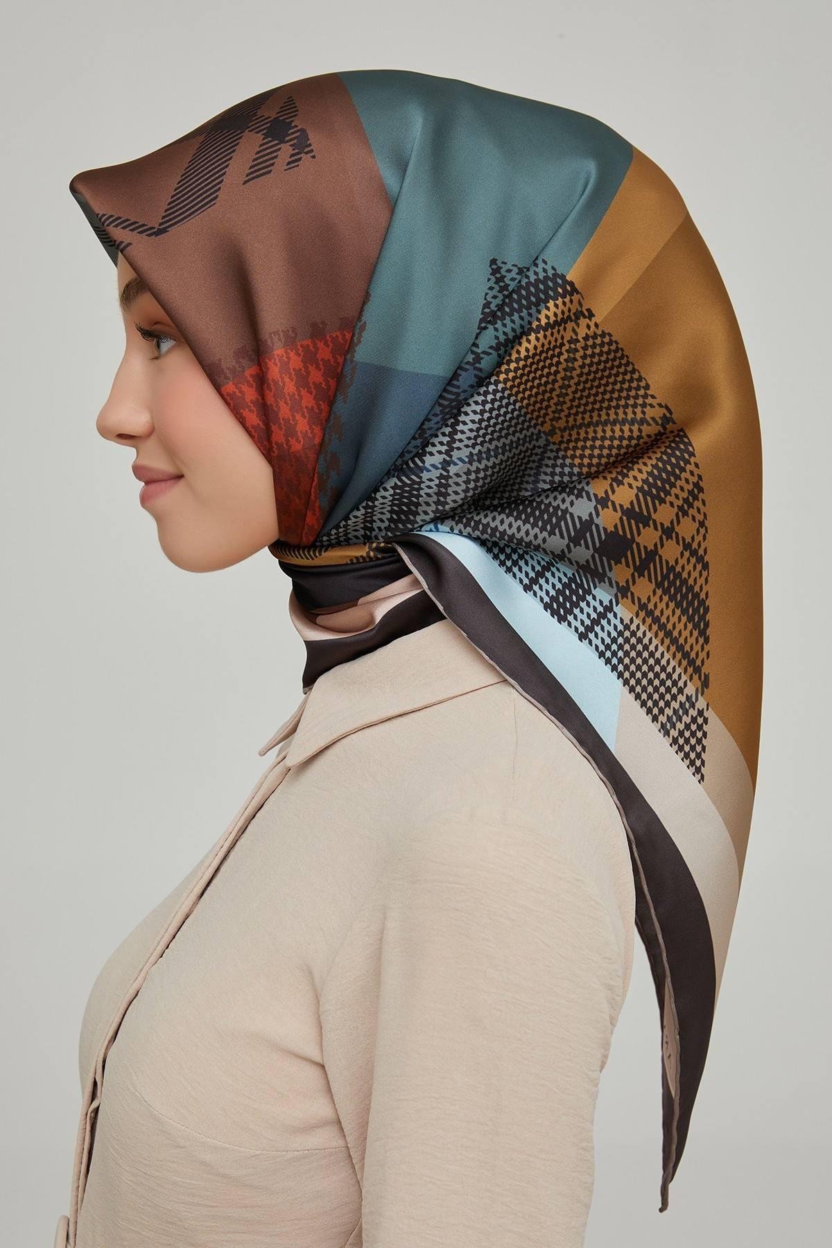 Armine 2021-2022 Sonbahar Kış Sezonu Twill İpek Eşarp Modelleri 8620D-09