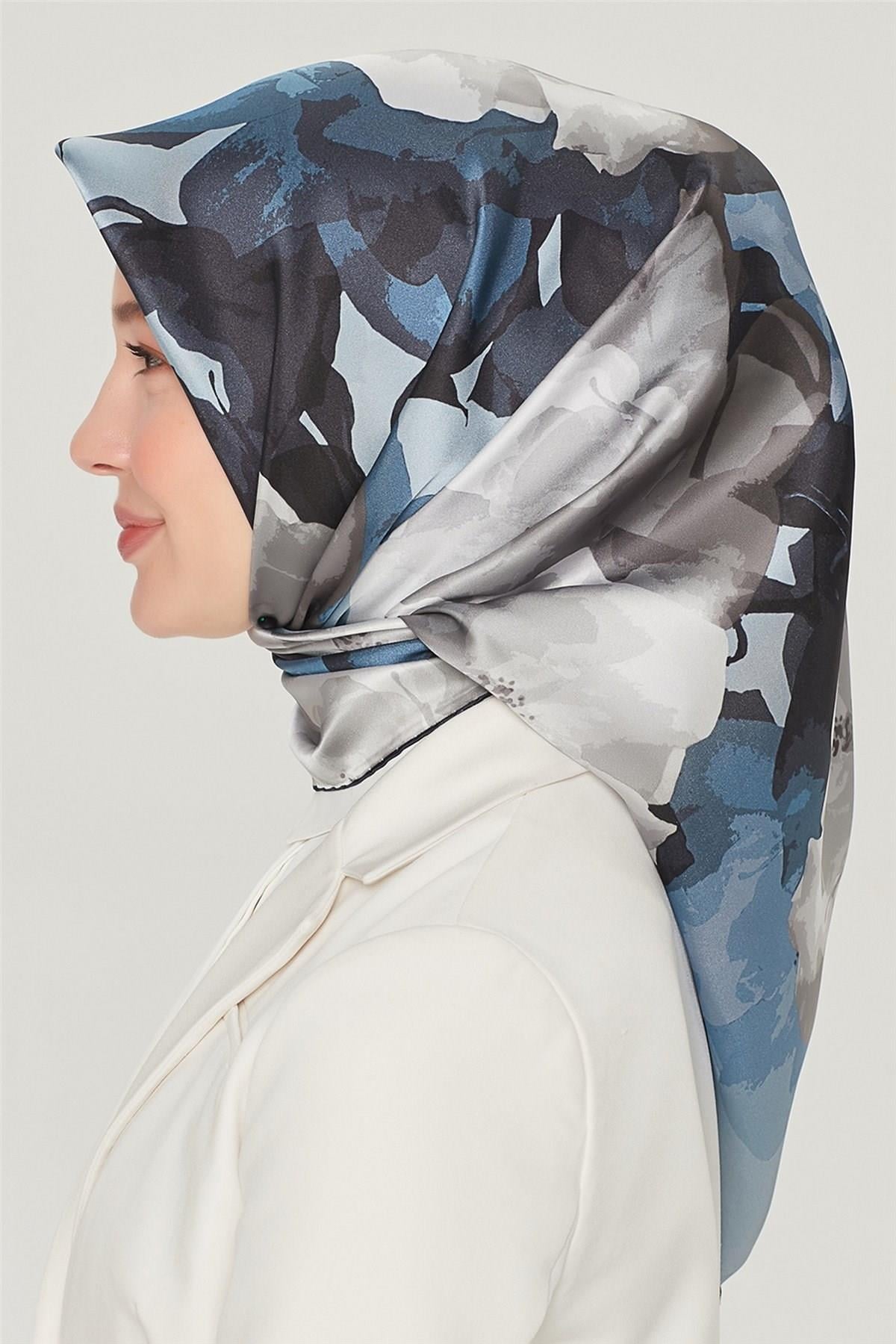 Armine 2021 İlkbahar Yaz Sezonu Twill İpek Eşarp Modelleri 8534D-85