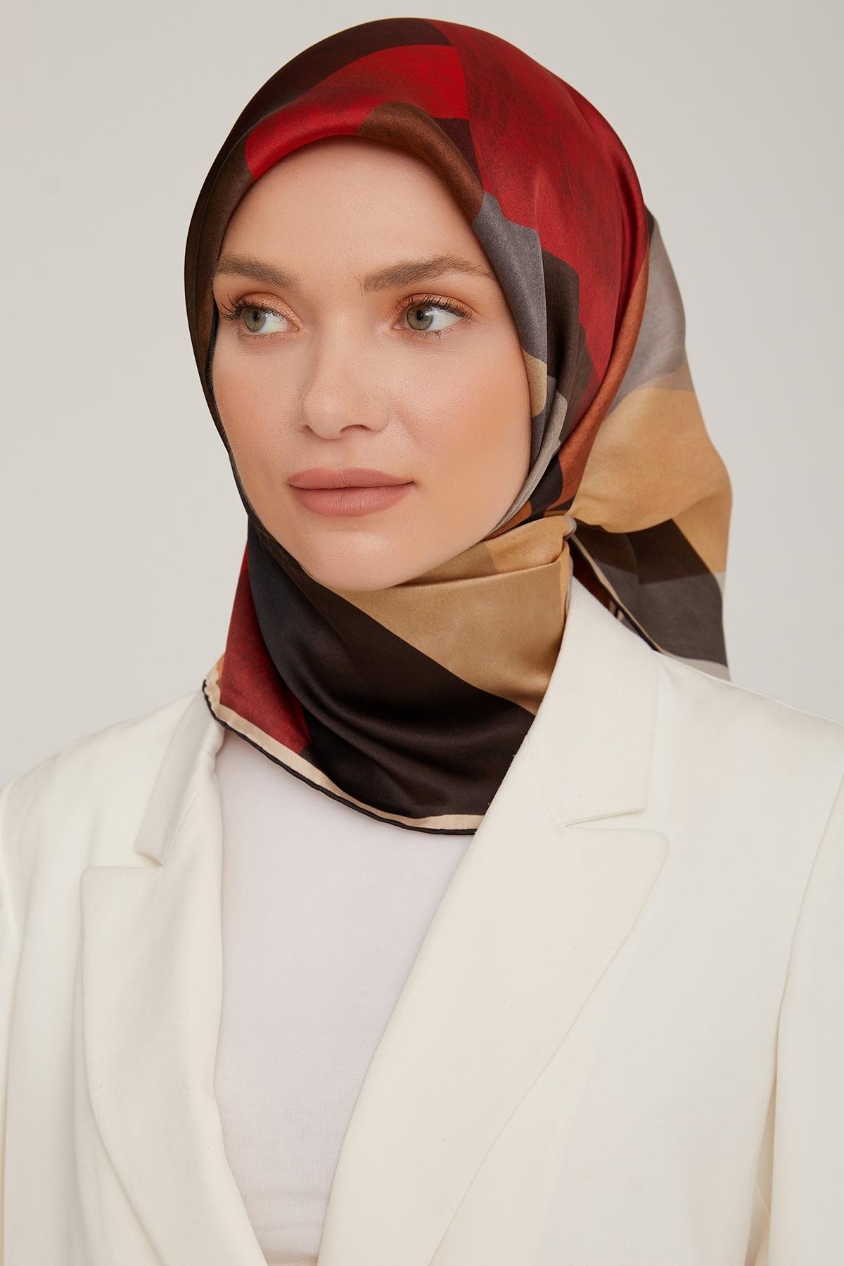 Armine 2022-23 Sonbahar Kış Sezonu Twill İpek Eşarp 8807D02 03