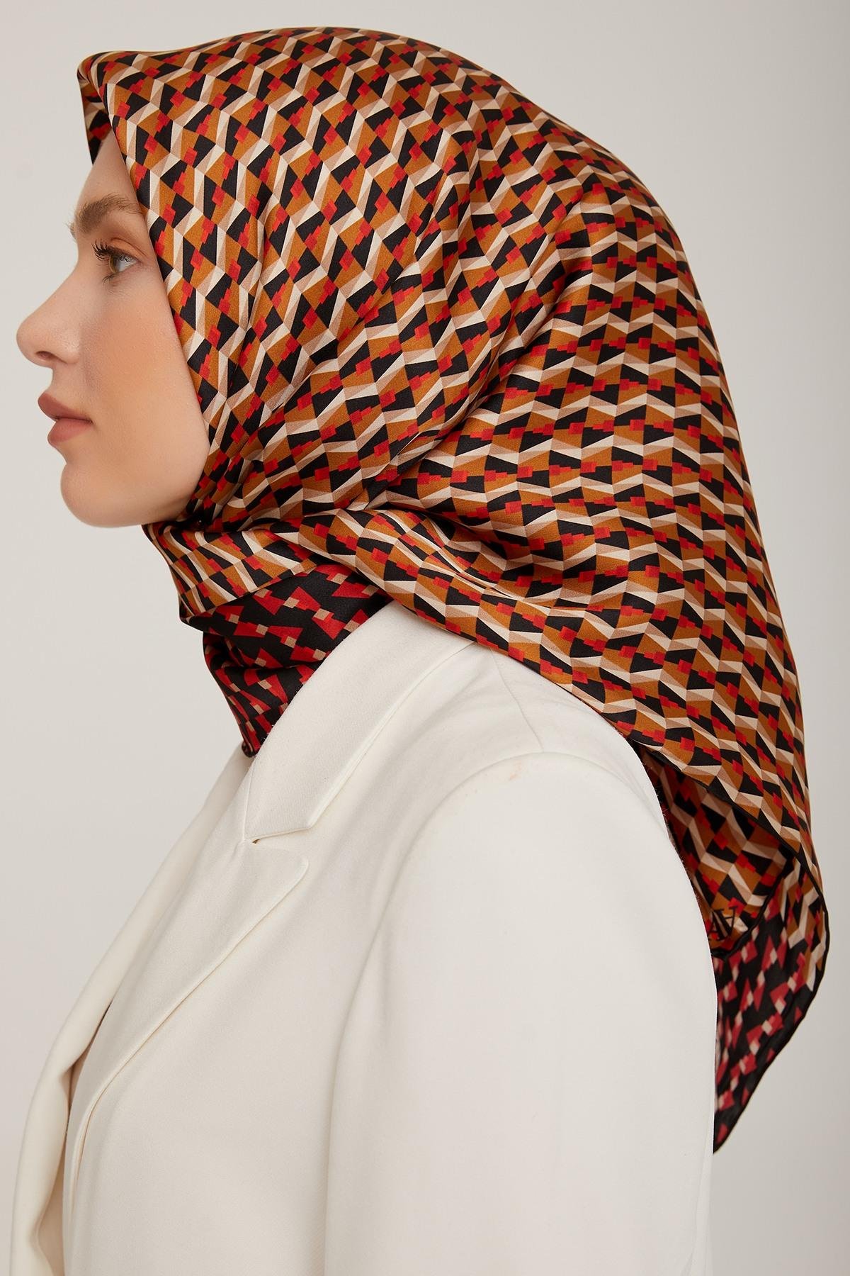 Armine 2022-23 Sonbahar Kış Sezonu Twill İpek Eşarp 8812D02 01