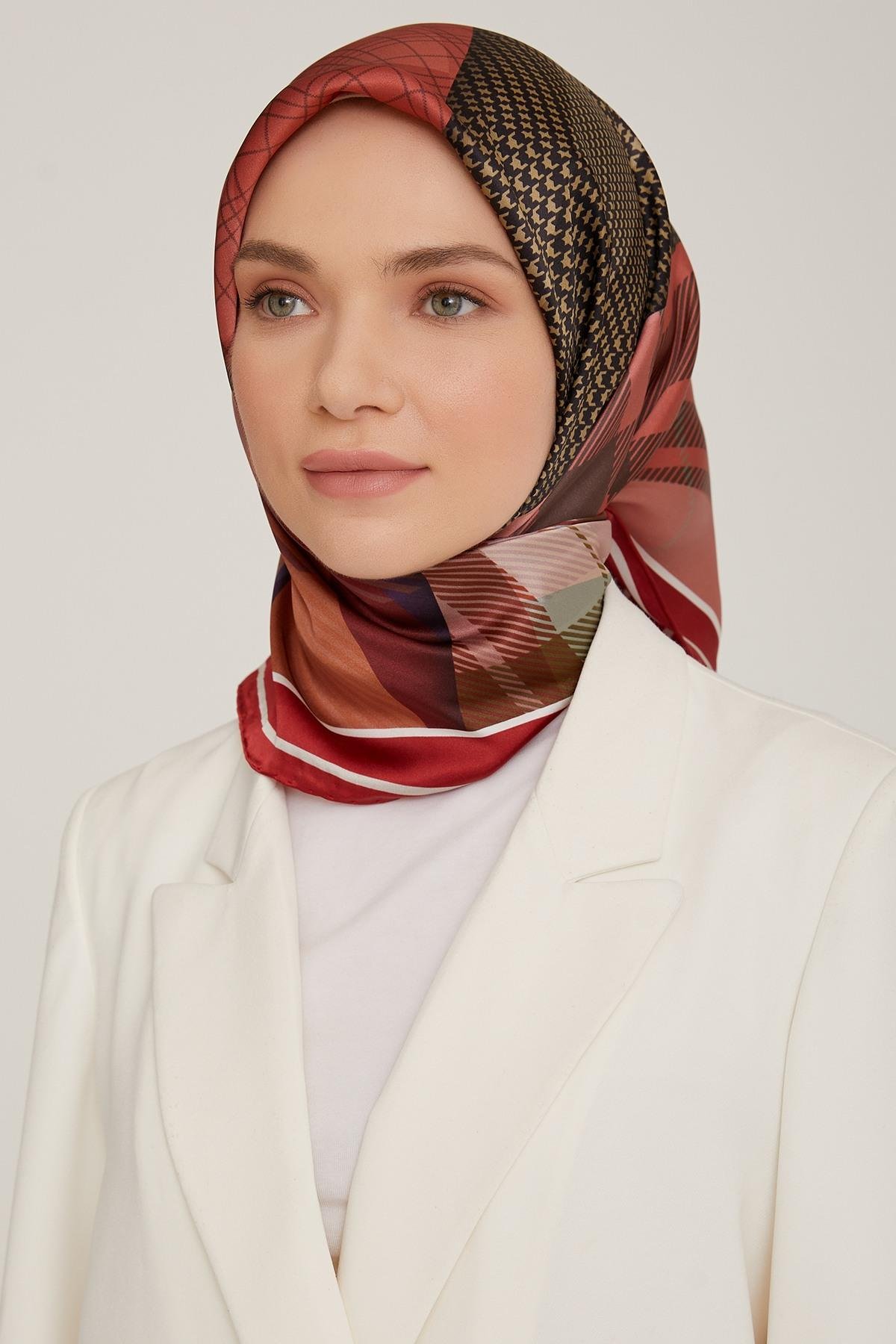 Armine 2022-23 Sonbahar Kış Sezonu Twill İpek Eşarp 8819D02 52