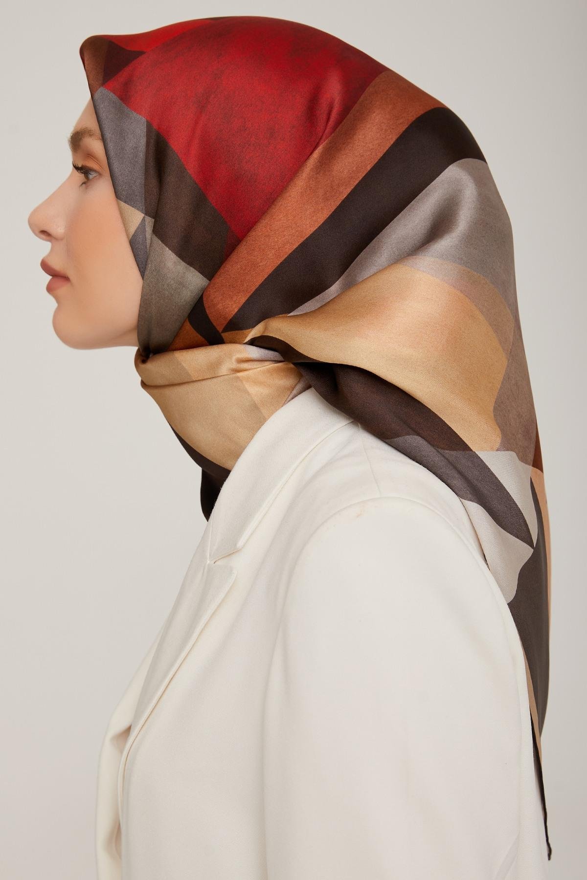 Armine 2022-23 Sonbahar Kış Sezonu Twill İpek Eşarp 8807D02 03