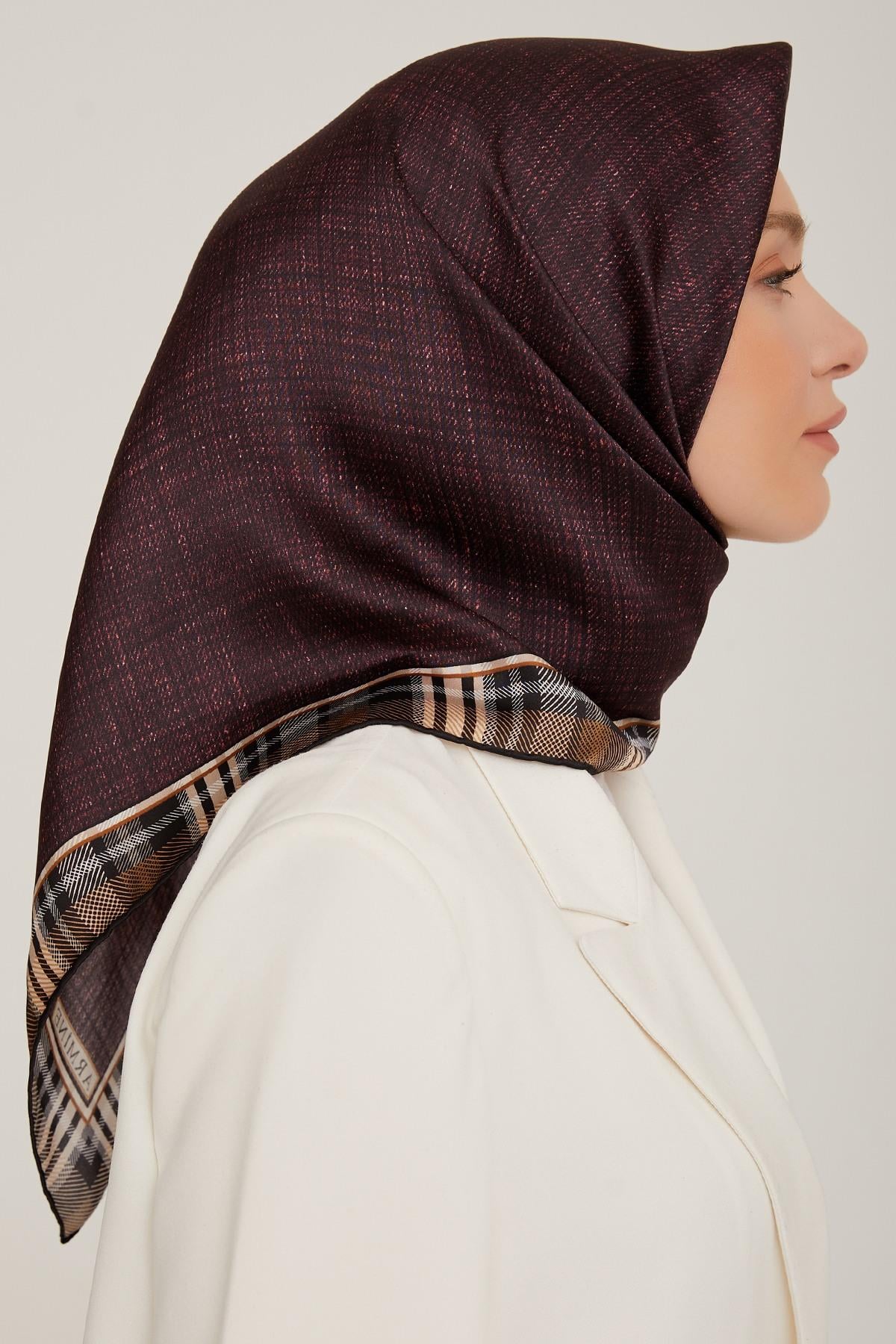 Armine 2022-23 Sonbahar Kış Sezonu Twill İpek Eşarp 8803D02 01