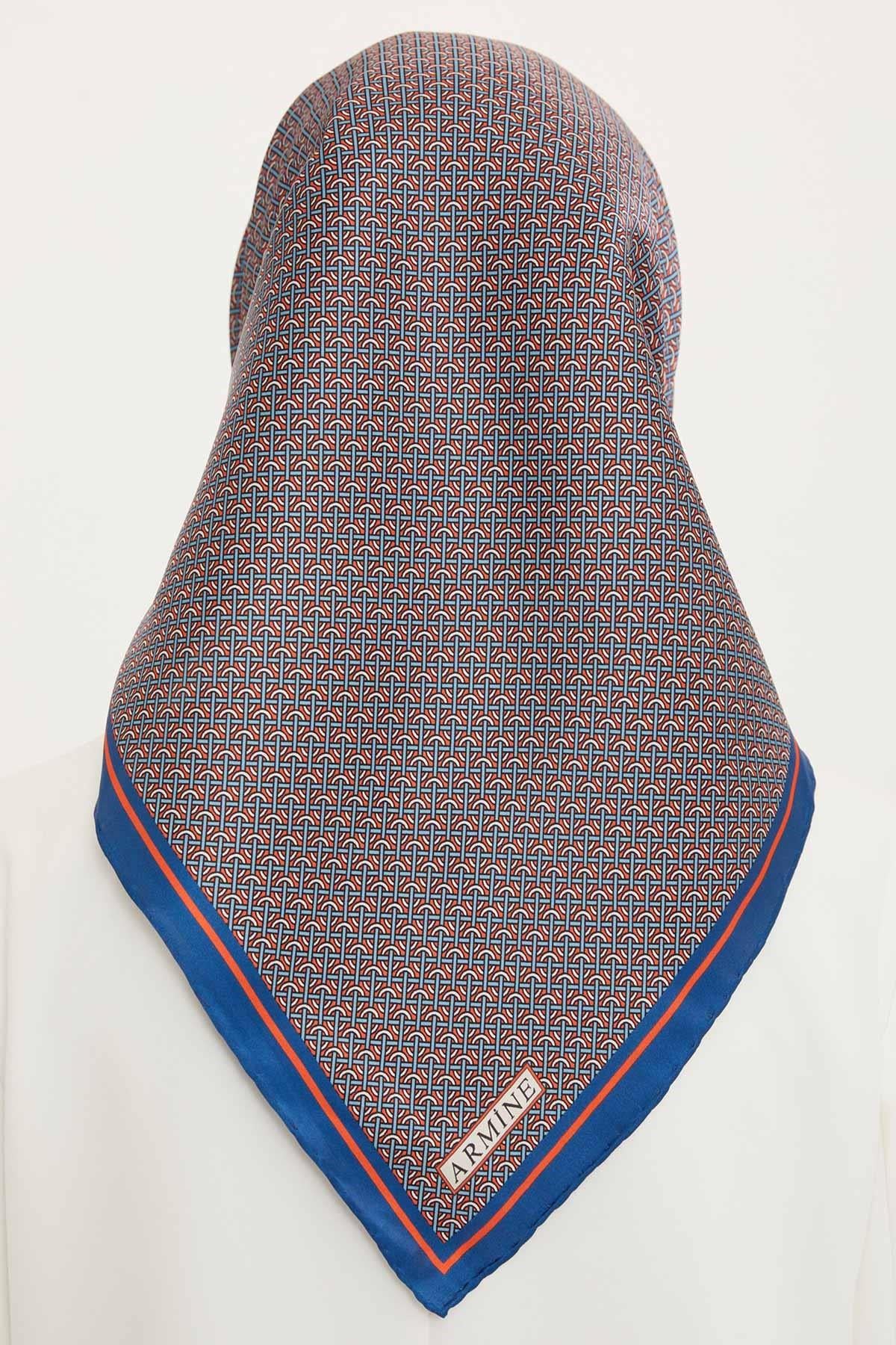 Armine 2022 İlkbahar Yaz Sezonu Twill İpek Eşarp Modelleri 8733D-33