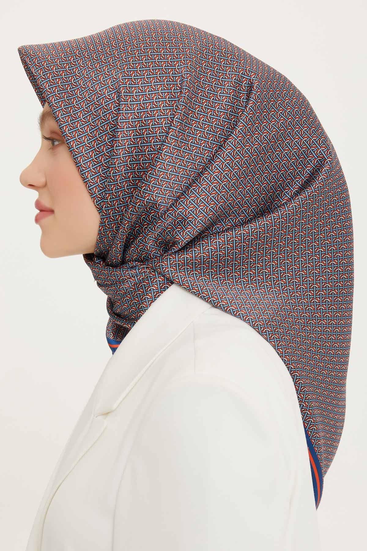 Armine 2022 İlkbahar Yaz Sezonu Twill İpek Eşarp Modelleri 8733D-33