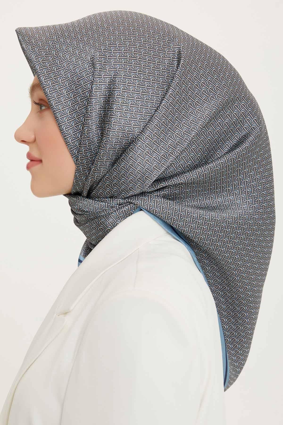 Armine 2022 İlkbahar Yaz Sezonu Twill İpek Eşarp Modelleri 8733D-38