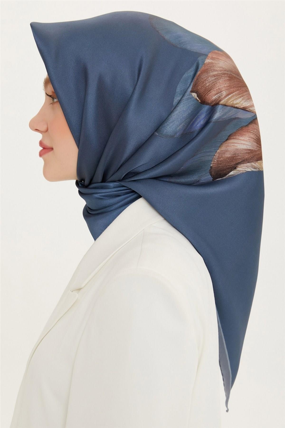 Armine 2022 İlkbahar Yaz Sezonu Twill İpek Eşarp Modelleri 8737D-33