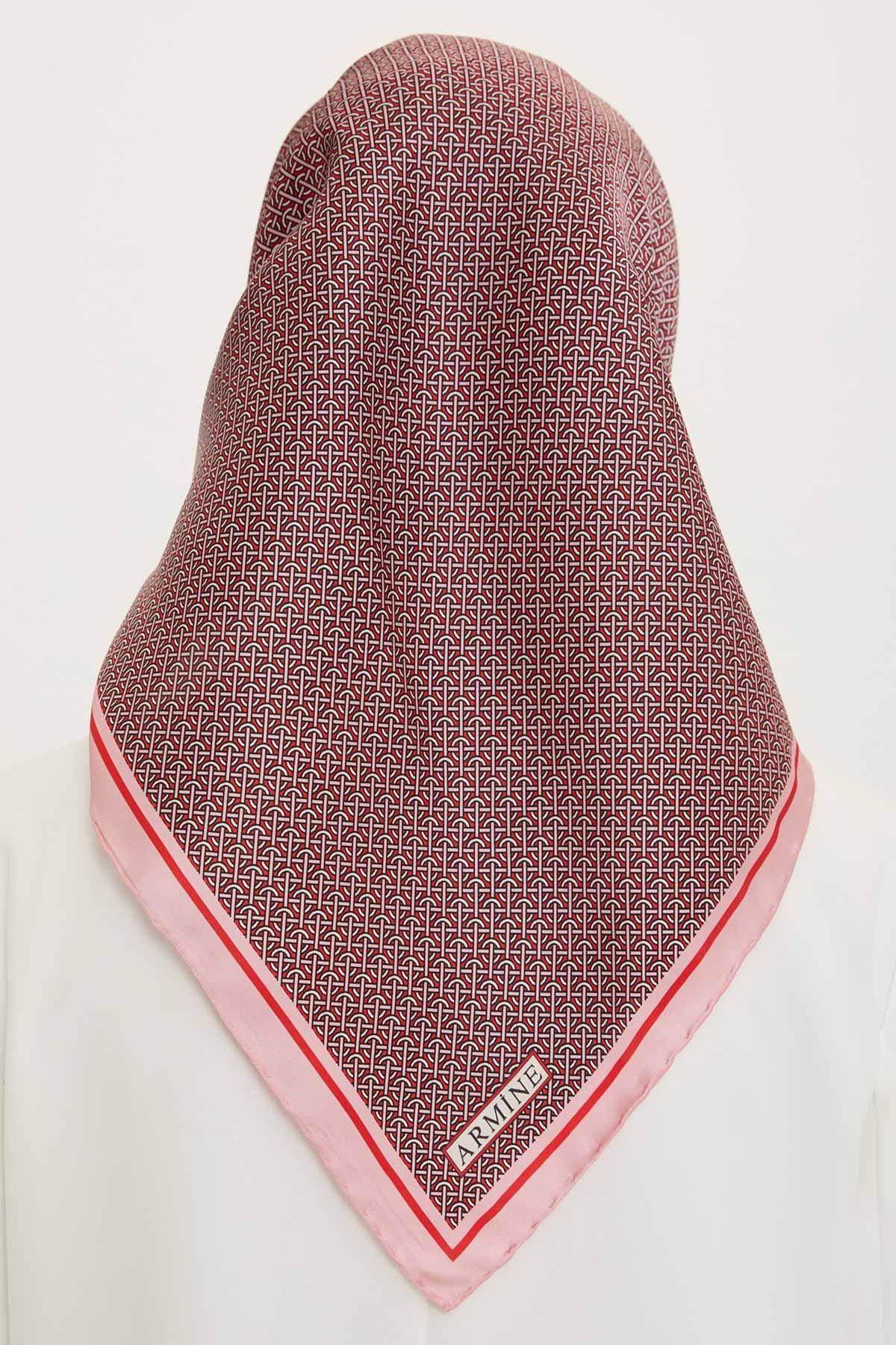 Armine 2022 İlkbahar Yaz Sezonu Twill İpek Eşarp Modelleri 8733D-31