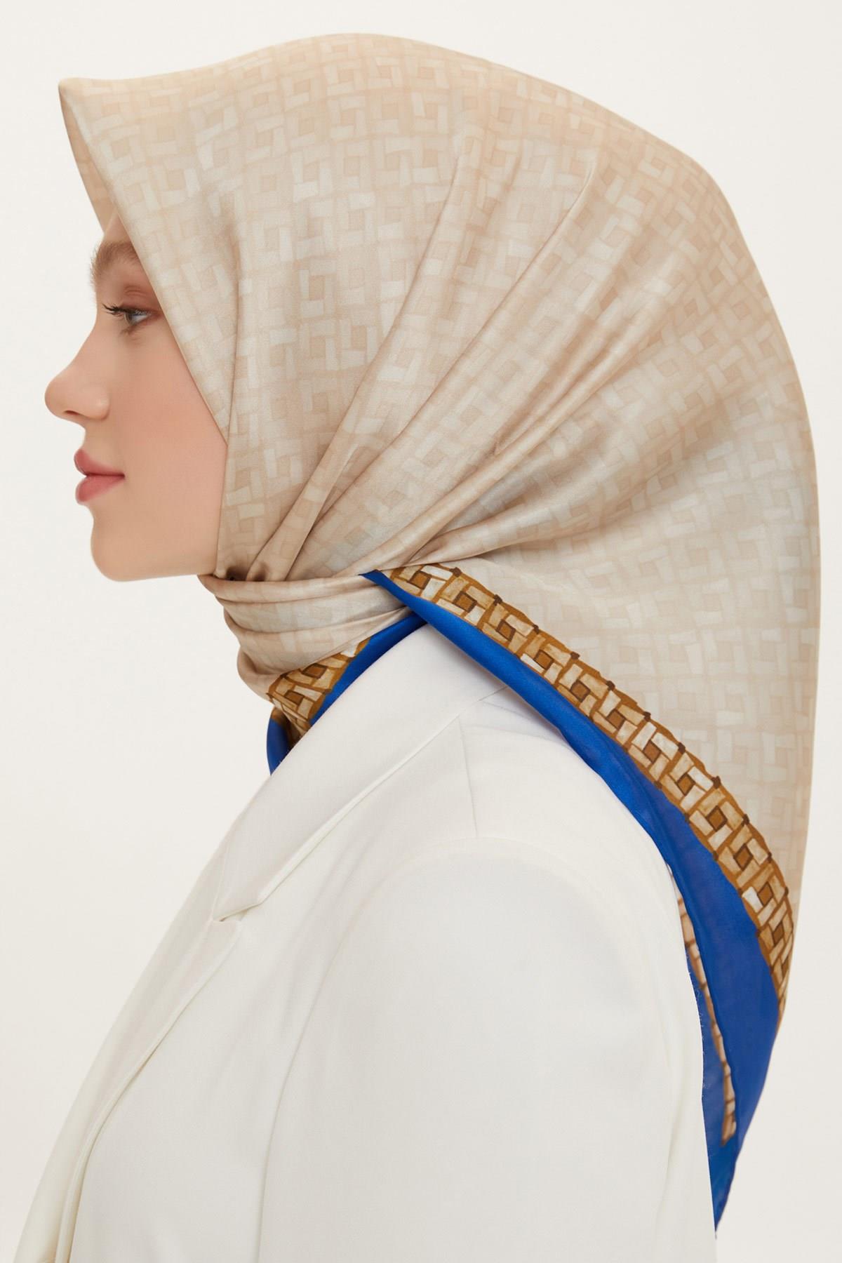 Armine 2022 İlkbahar Yaz Sezonu Twill İpek Eşarp Modelleri 8758D-31