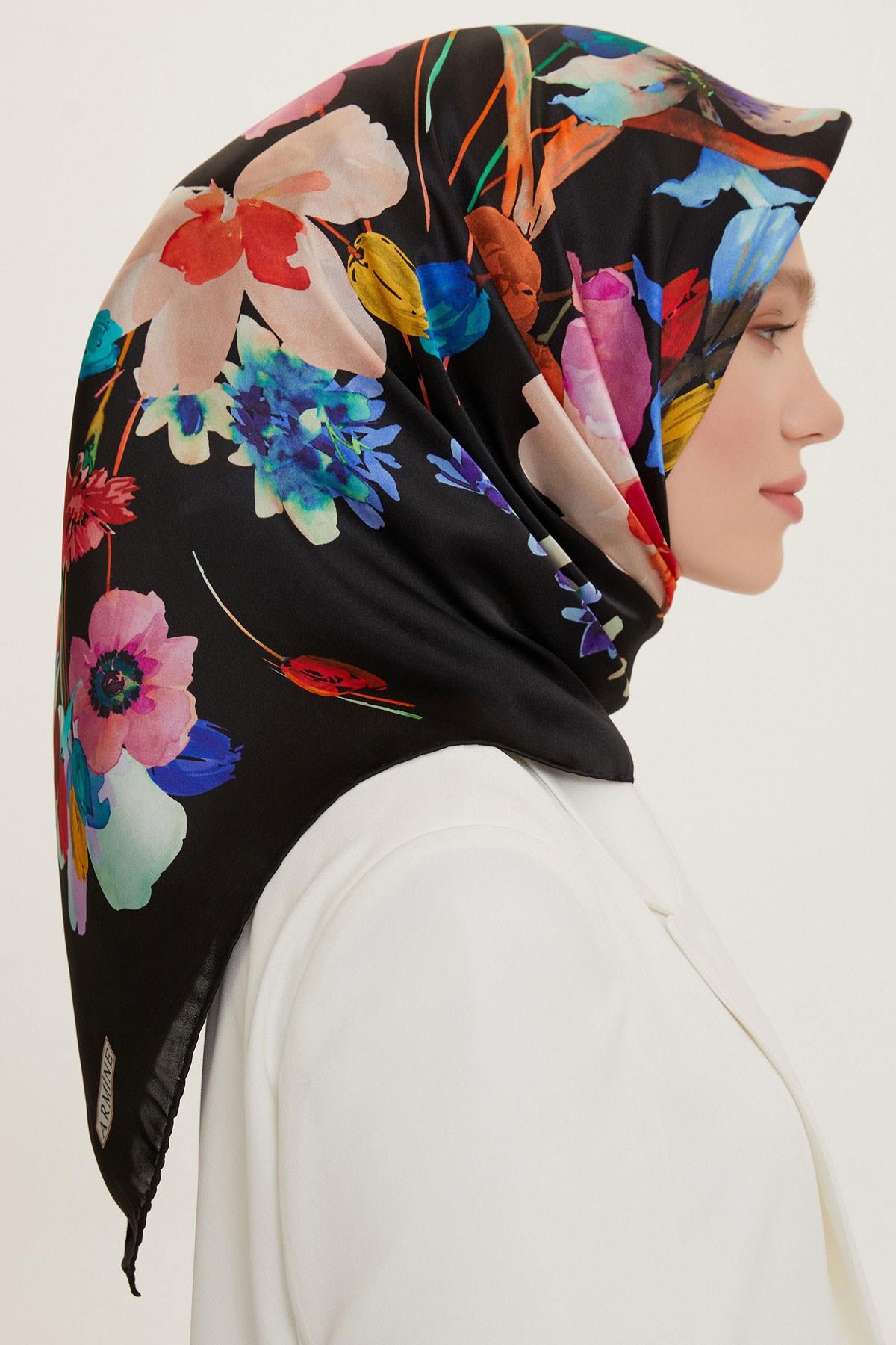 Armine 2022 İlkbahar Yaz Sezonu Twill İpek Eşarp Modelleri 8723D-54