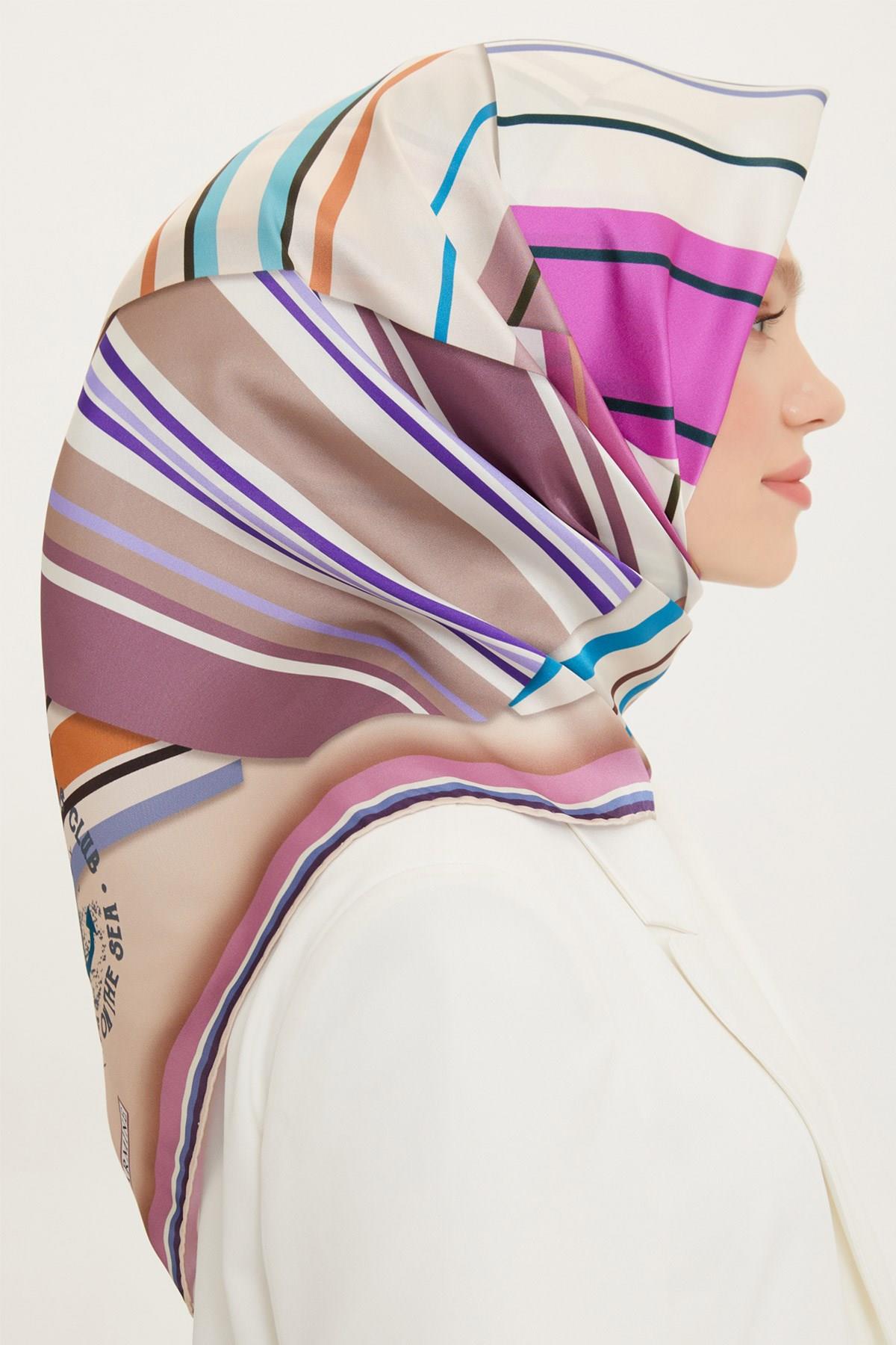 Armine 2022 İlkbahar Yaz Sezonu Twill İpek Eşarp Modelleri 8704D-32