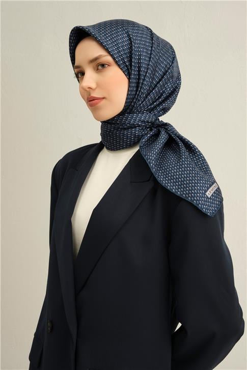 Armine Çiçek Desenli Saf İpek Sura Eşarp 9307D 85