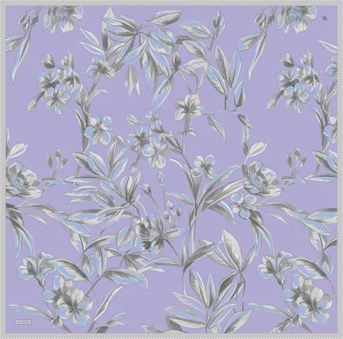 Armine Çiçek Desenli Saf İpek Sura Eşarp 9324D 87