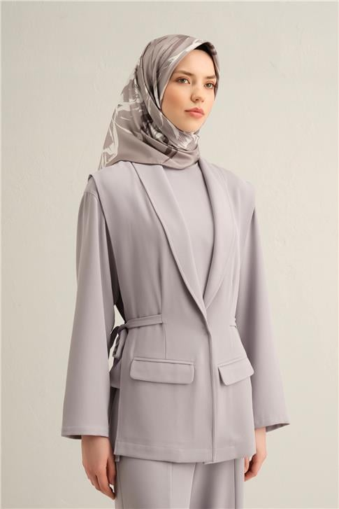 Armine Çiçek Desenli Saf İpek Sura Eşarp 9322D 82