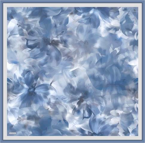 Armine Çiçek Desenli Saf İpek Twill Eşarp 9310D 38