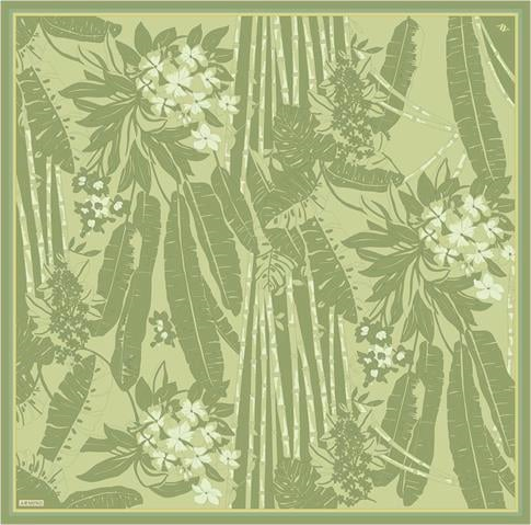Armine Çiçek Desenli Saf İpek Twill Eşarp 9353D 56