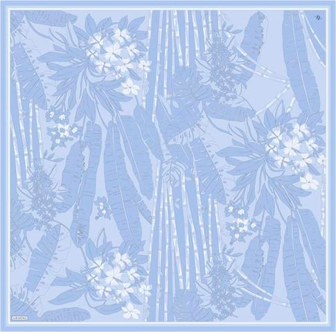 Armine Çiçek Desenli Saf İpek Twill Eşarp 9353D 37