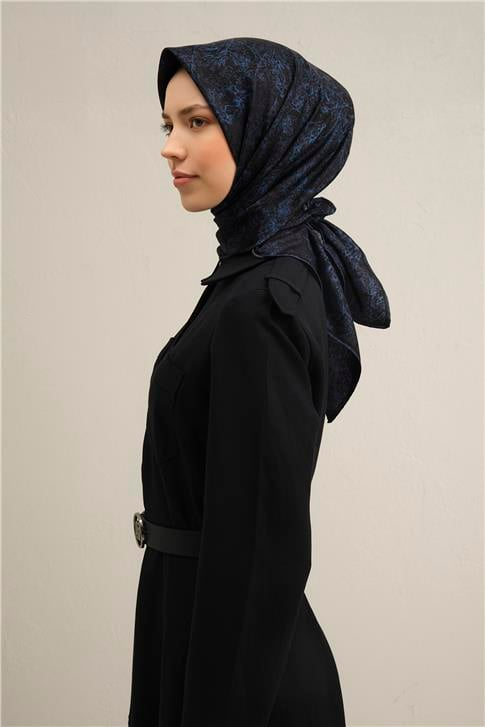 Armine Çiçek Desenli Saf İpek Twill Eşarp 9311 10