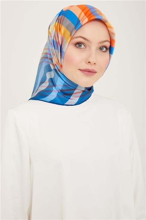 Armine Çiçek Desenli Sura İpek Eşarp 24Ya9108 82 06
