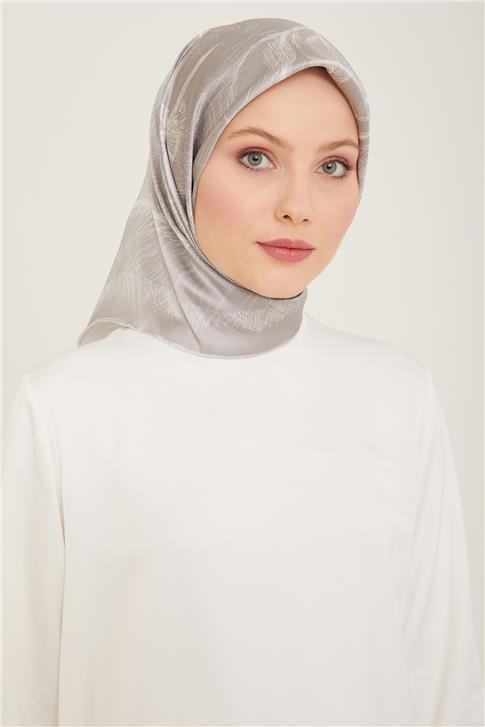 Armine Çiçek Desenli Twill İpek Eşarp 24Ya9121 1 53