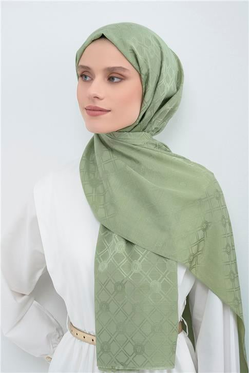Armine Damla Desen Bambu Cotton Şal 48