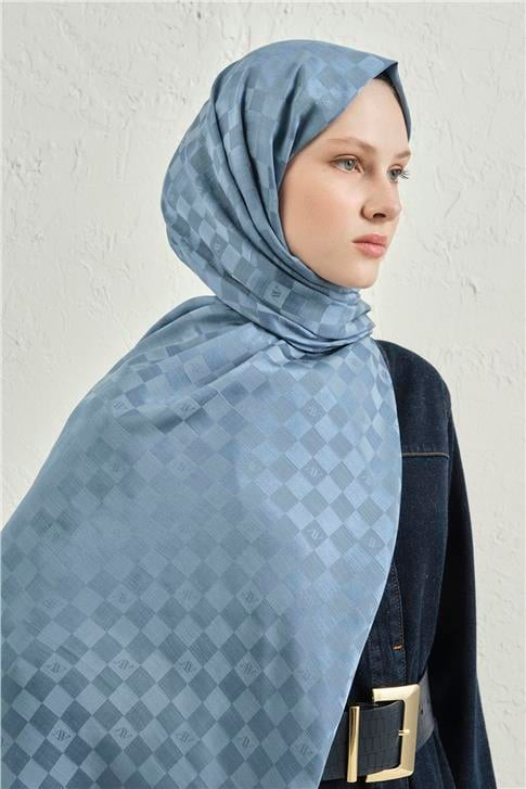Armine Elegance İpek Pamuk Dama Şal 26