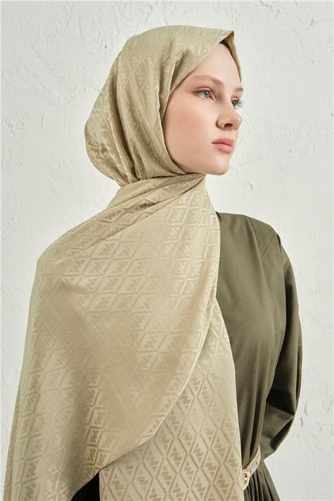 Armine Elegance İpek Pamuk Monogram Şal 54