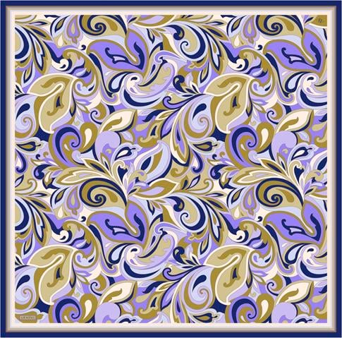 Armine Etnik Desenli Saf İpek Sura Eşarp 9323D 01