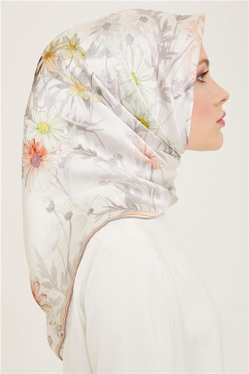 Armine Etnik Desenli Sura İpek Eşarp 24Ya9130 3 37
