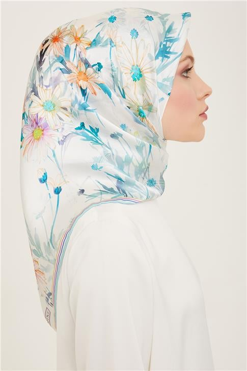 Armine Etnik Desenli Sura İpek Eşarp 24Ya9130 3 36