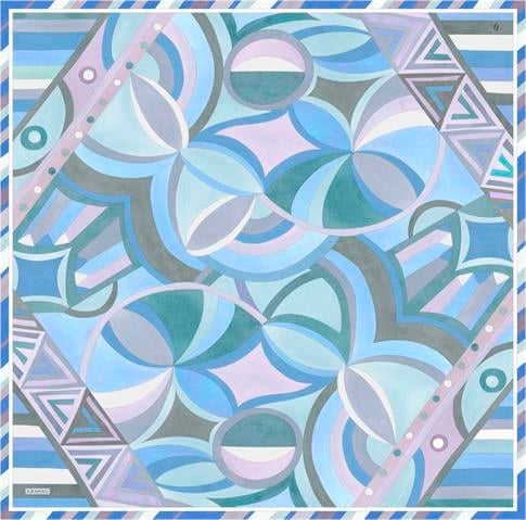 Armine Geometrik Desenli Saf İpek Sura Eşarp 9336D 32