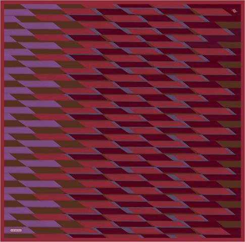 Armine Geometrik Desenli Saf İpek Sura Eşarp 9325D 83
