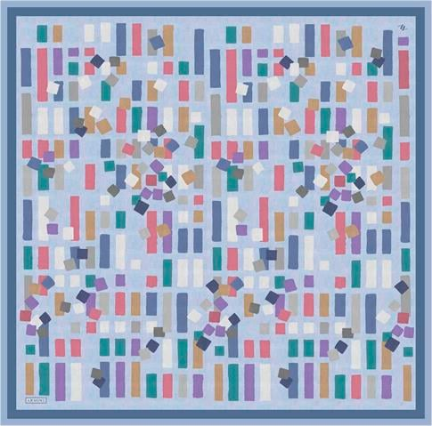Armine Geometrik Desenli Saf İpek Sura Eşarp 9341D 83