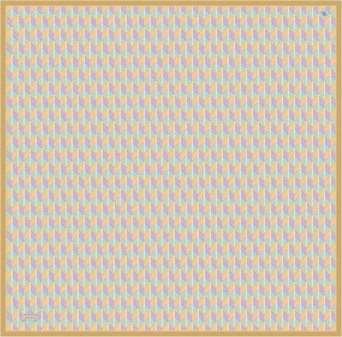 Armine Geometrik Desenli Saf İpek Sura Eşarp 9309D 51