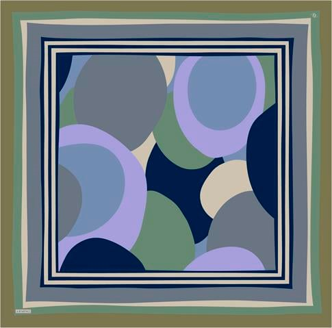 Armine Geometrik Desenli Saf İpek Sura Eşarp 9313D 82