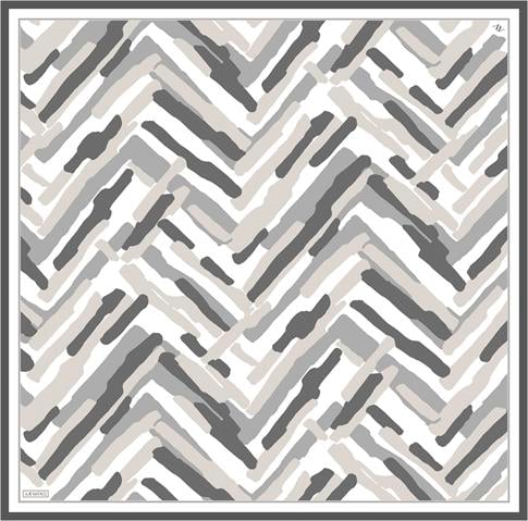 Armine Geometrik Desenli Saf İpek Sura Eşarp 9303D 82